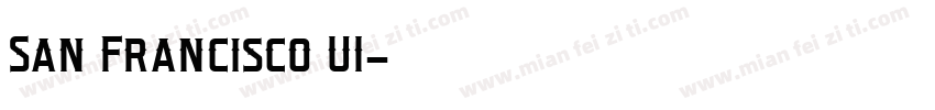 San Francisco UI字体转换